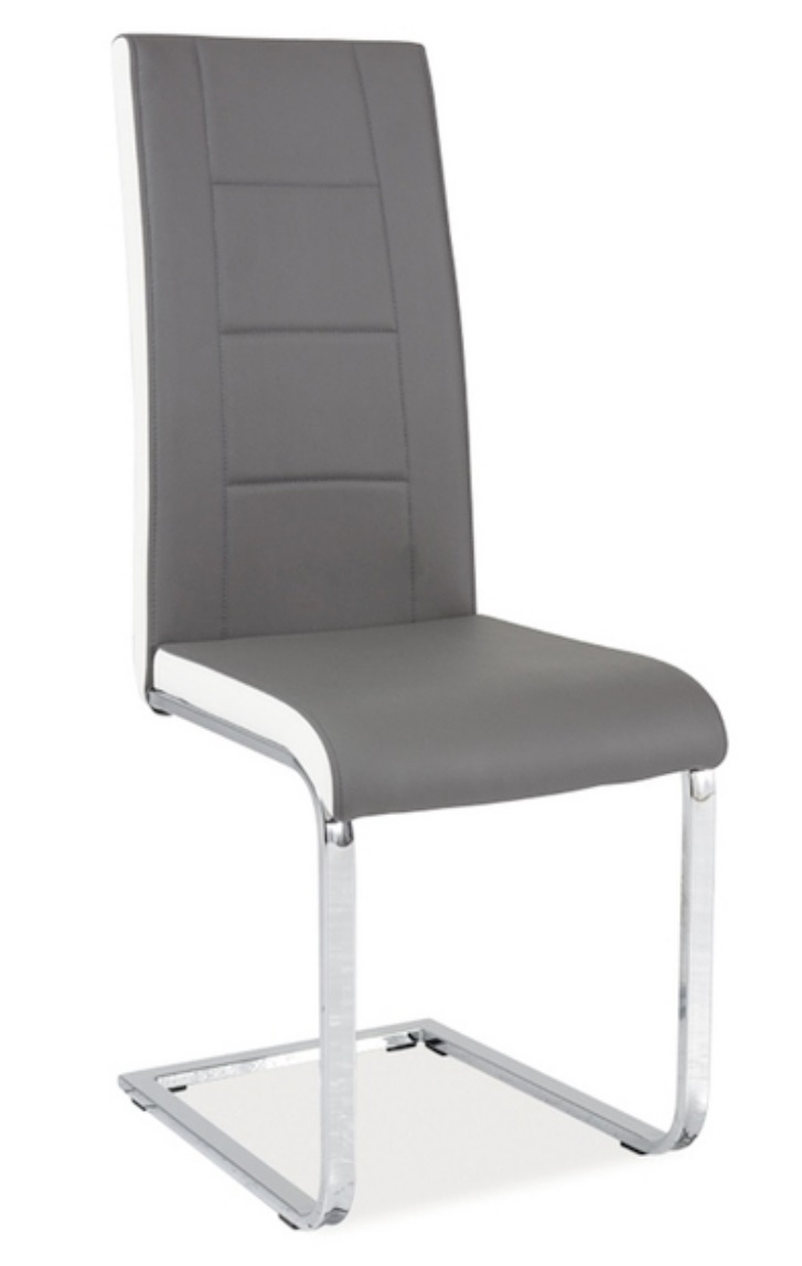 krzesło kuchenne, krzesła nowoczesne, krzesło ekoskóra, czarno białe,